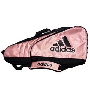 90s ADIDAS Tennis Bag Pink Strapped Tennis Raquet Sports Case